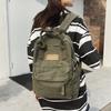 Canvas Bag Large Capacity Female Student Backpack Men's Schoolbag