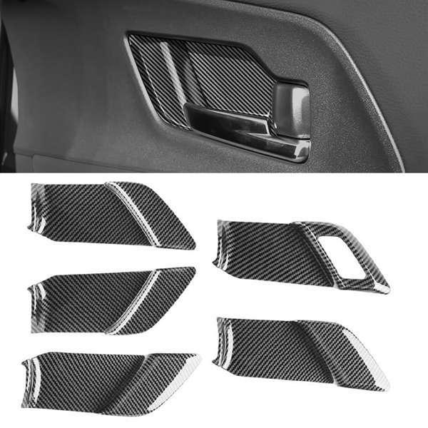 Carbon Fiber Black ABS Set for Toyota Prius 60 Series 2020-2023 None