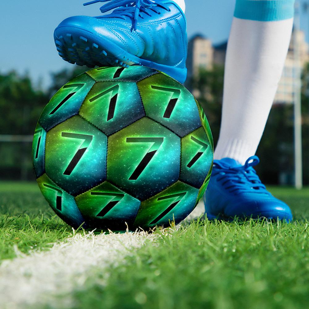 Football Number Seven Size 5 Soccer Balls, High-Quality, Anti-Slip, Protective Football, a Unique Gift Suitable for Birthdays, Christmas