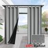 1pc Modern 100% Blackout Waterproof Outdoor Curtains, Curtains for Garden, Patio, Porch, Bedroom, Living Room, Pergola, Cabana