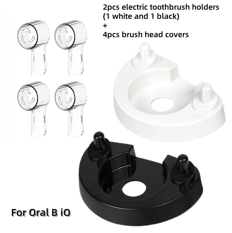 Bürstenkopfhalter für Oral B IO Elektrische Zahnbürste Ladestation Ständer Zahnbürsten Aufbewahrungsregal Bürstenkopfabdeckungen für Oral B iO