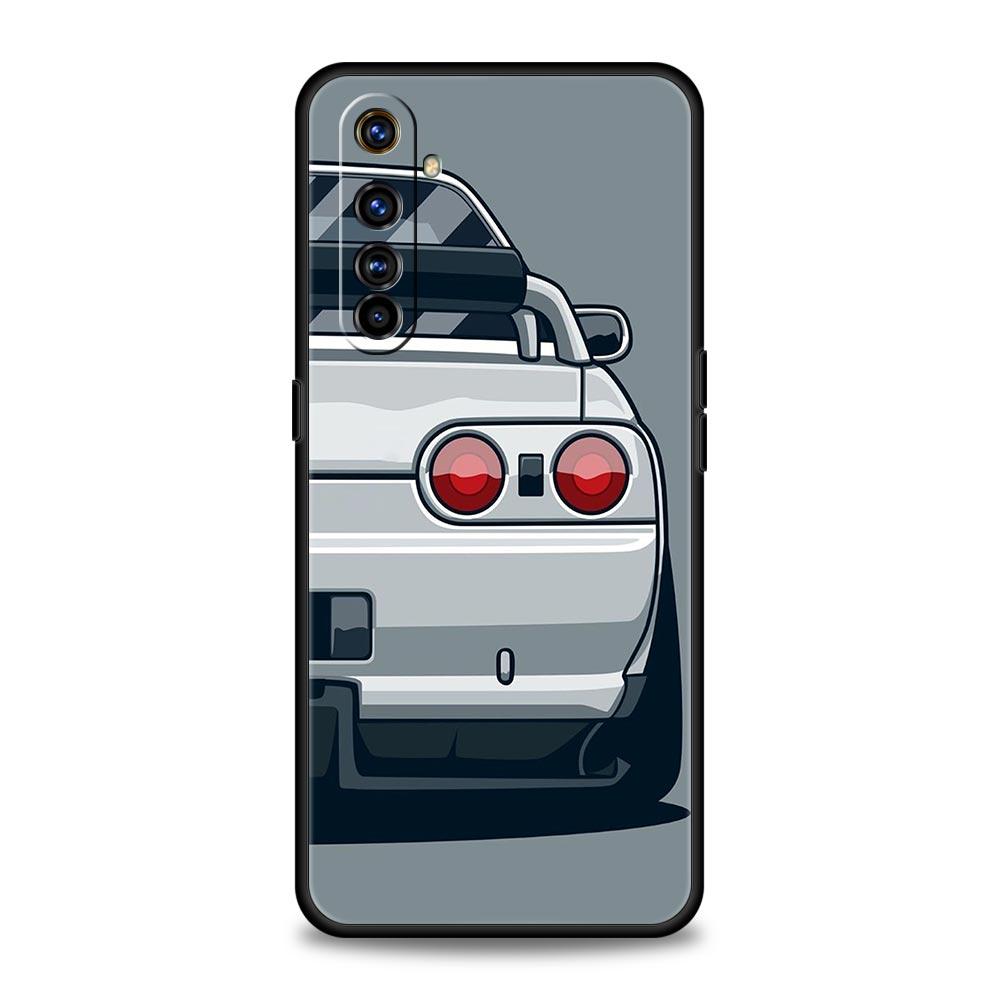Japan JDM Sports Car For Realme GT Neo 2 3 3T Phone Case For Realme 10 9 8 5G 7 6 GT2 Pro Plus 9i 8i C21 C11 C25 C35 Soft Cover