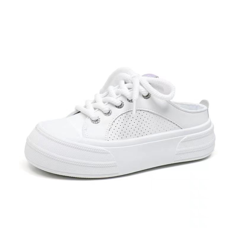 

Женские парусиновые полутапочки с закрытым носком на толстой подошве, удобные летние туфли, новые повседневные сандалии 40