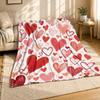 Hand Drawn Valentine Hearts Coral Fleece Blanket