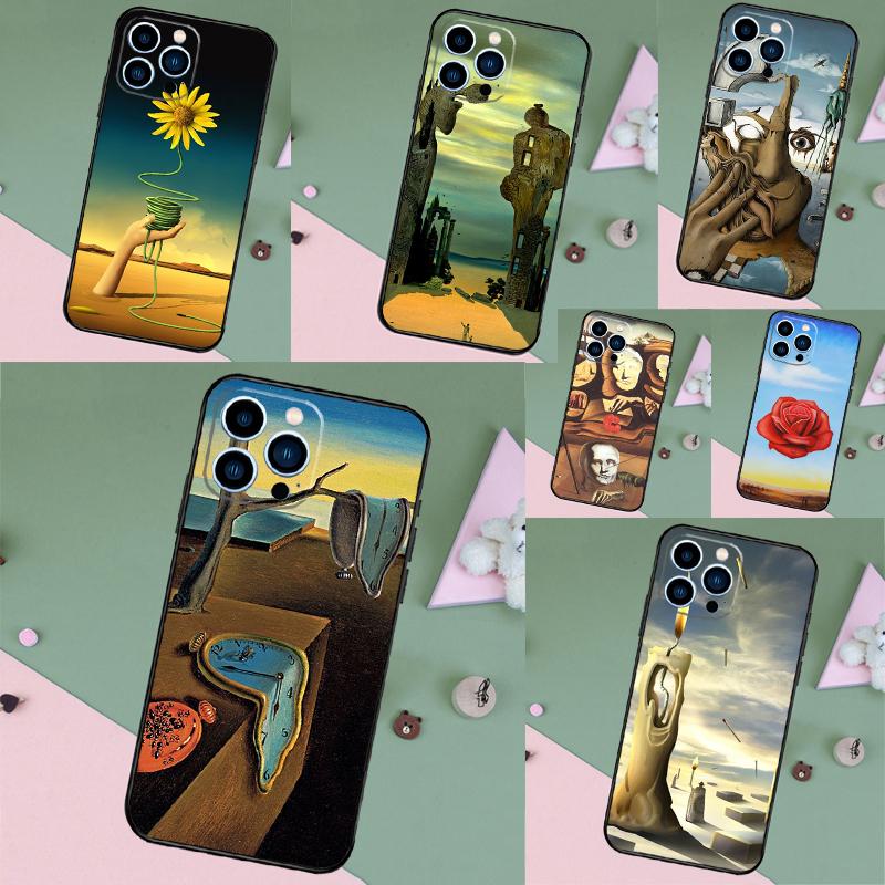 Salvador Dali Gemälde Handyhülle Für iPhone 16 Pro Max 14 11 12 13 15 Pro Max Mini XR 16e 15 16 Plus Rückseite