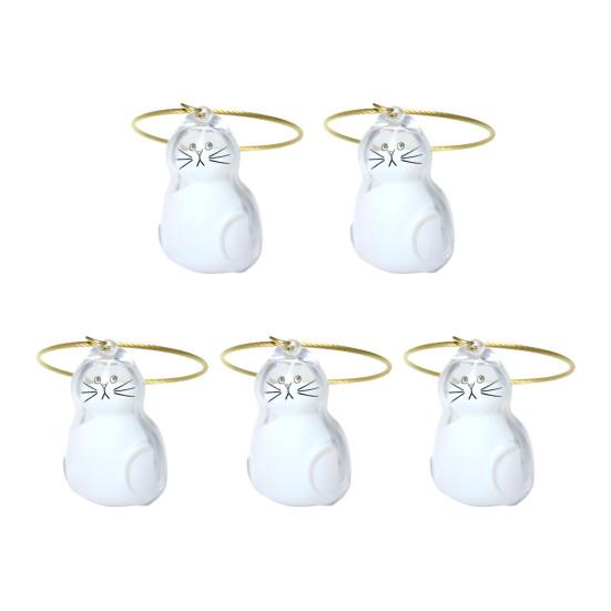 5Pcs Hair Memorial Storage Bottle Cat Cat Locket for Storing Fur