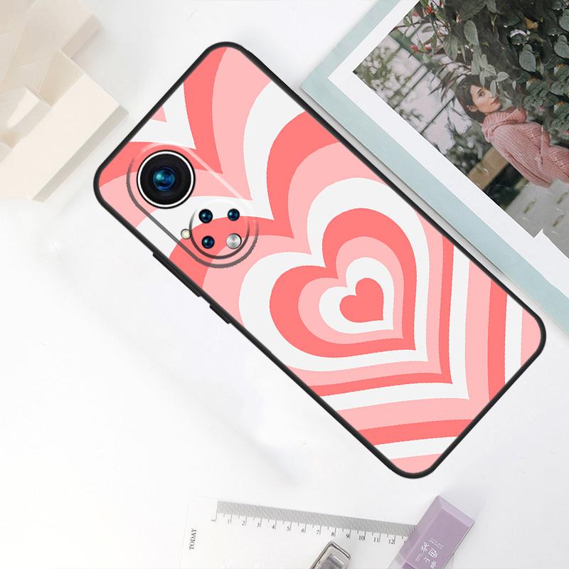 Latte Love Tunnel Brown Heart For Honor Magic 7 Lite 5 6 8 Pro Case For Honor 200 400 90 70 50 Win RT X8c X8b X9b X9c X9d