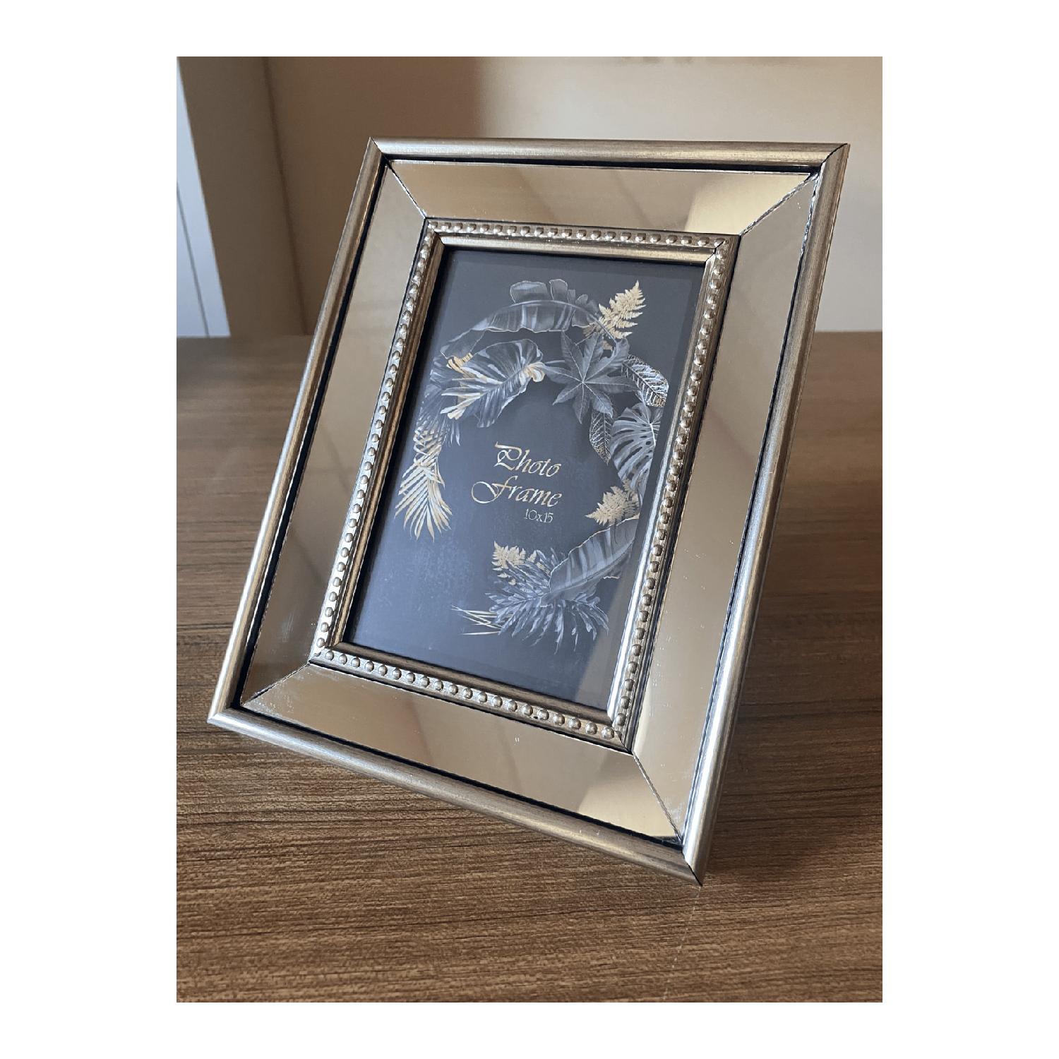 

Зеркальная рамка, Серебряная зеркальная фоторамка, стеклянная рамка 10х15см 1 pcs