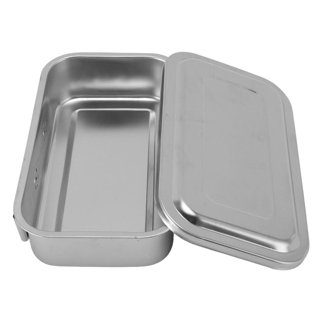 Medizinische Desinfektionsbox Schale mit Deckel Edelstahl Vielseitiger Medizinischer Instrumenten-Organizer H