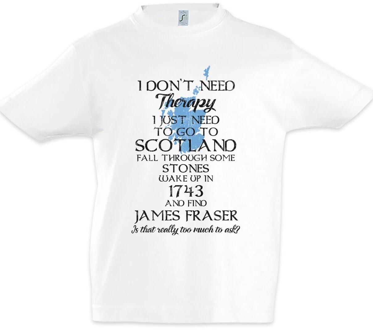 I Don t Need Therapy Kids Boys kids boys T-Shirt Outlander Jamie Claire Fraser 160