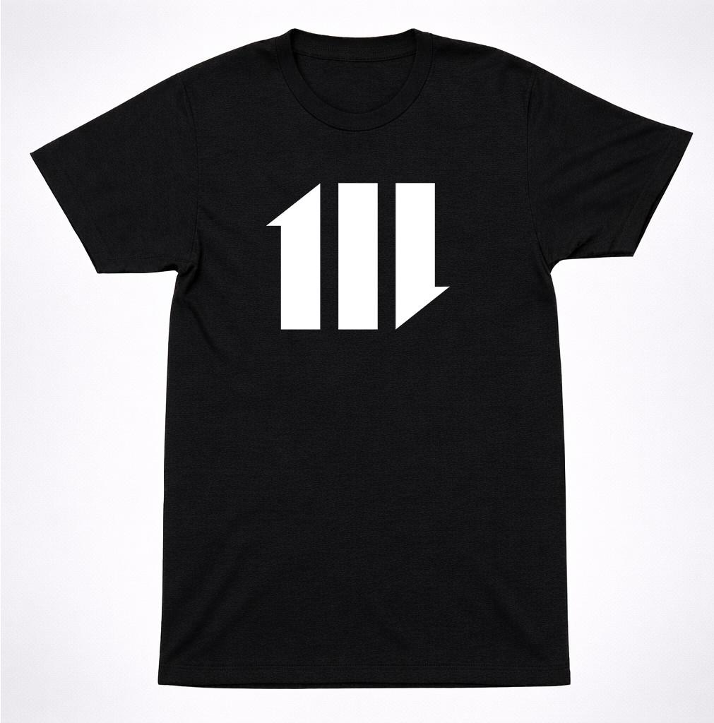 Finger Eleven Logo Shirt Alternative Rock Band Minimal Symbol Black Shirt S разноцветный