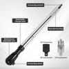 3in1 Wrench Extend Rod Heavy Duty Ratchet Extension Multi-functional Wrench Extender Portable for Tight Space Automobile Repair