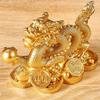 2025 Chinese Dragon Figurines Resin Dragon Figurine Ornament Attract Wealth Auspicious Dragon Statuette Desktop Decoration
