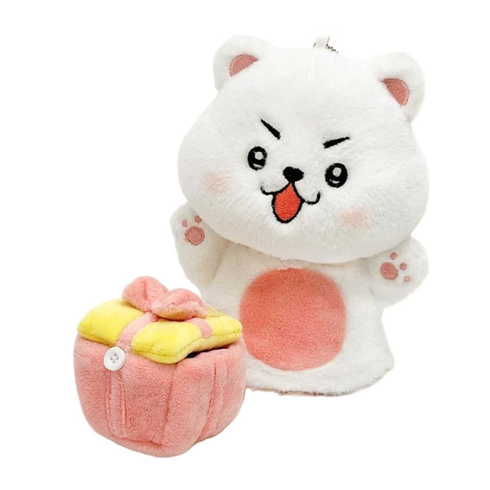 2pcs/set Surprising Frog Gift Bag Keychain Cute Plush Gift Ring Box  Festival Gift