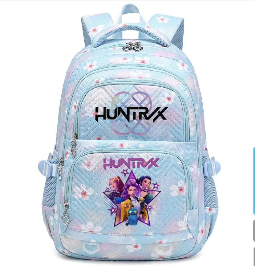 Peripheral printing large-capacity primary and secondary school schoolbags trendy backpacks lightweight and fashionable backpacks