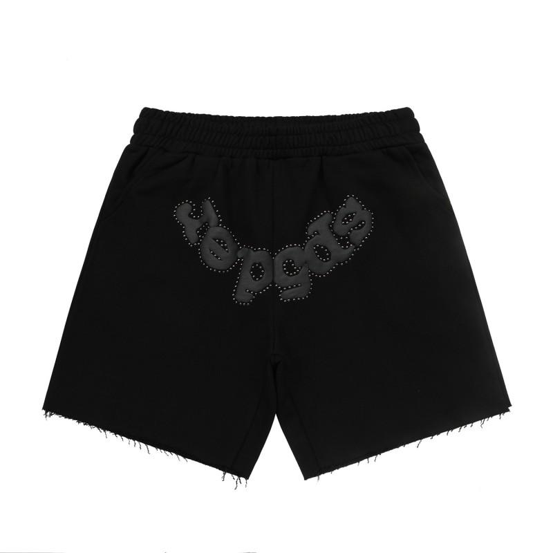 Mens Cotton Short Pants With Embroidered Loose Fit Casual Shorts Outdoor Wear