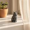 Small Cat Sculpture For Desk 3D Printed Maine Ornaments, Figurine for Table Decor, Cool Ornament with Intricate Details, Gifts Mom Women Lovers Stable