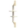 Wall Mounted Cat Tree with Scratching Post in Cream 108 cm