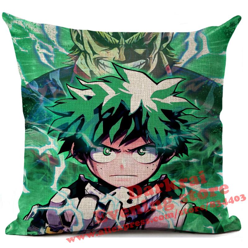 My Hero Academia Cushion Cover Cartoon Anime Throw Pillows Living Room Sofa Home Decoration Pillowcase