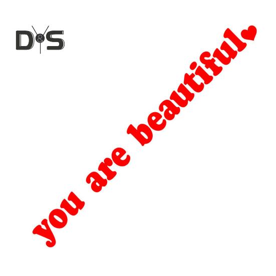 

Ты красивая Автомобильные наклейки для женщин Водонепроницаемые ПВХ наклейки для автомобиля Самоутверждения Наклейка Смешная Наклейка на окно Зеркало Аксессуары S красный