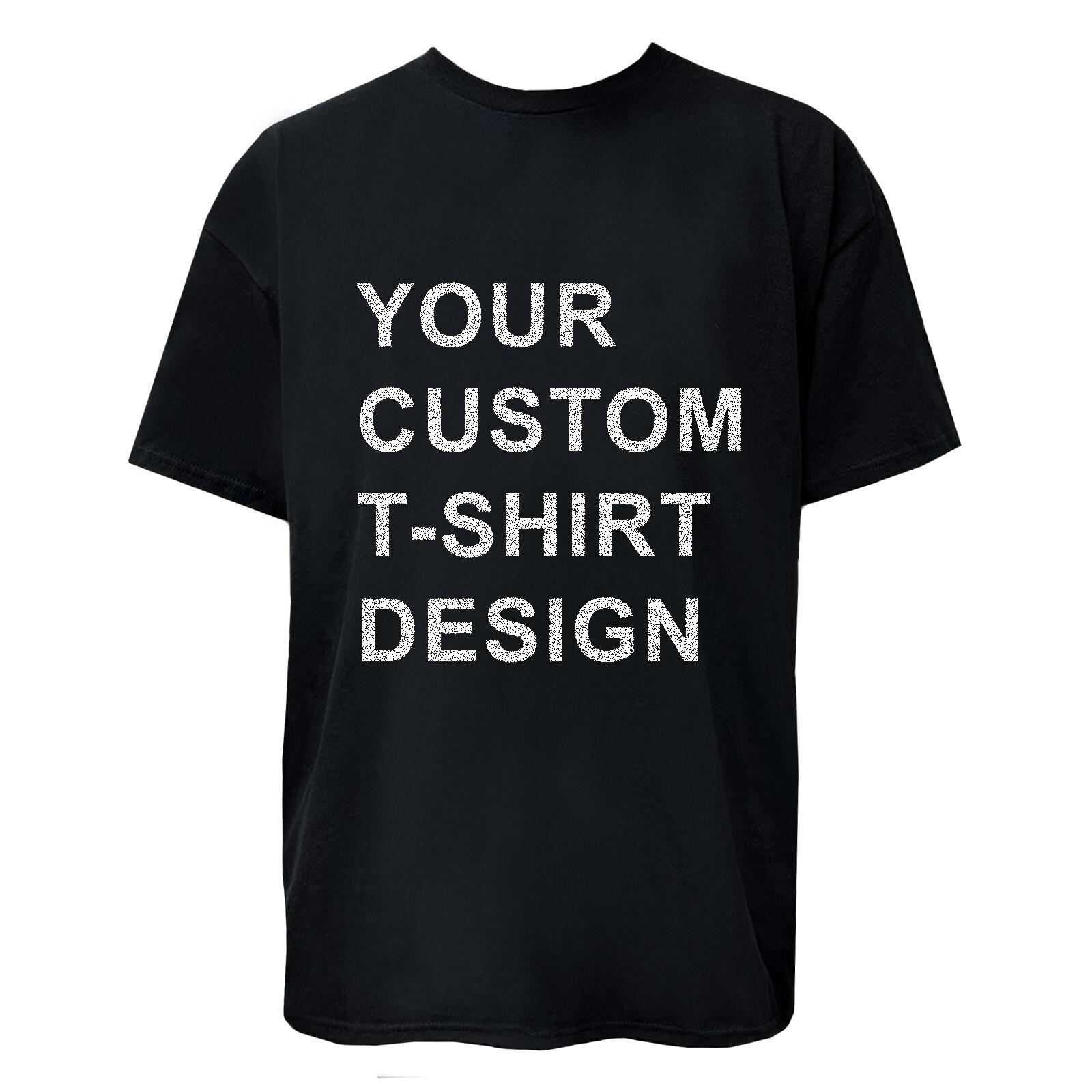 Custom Personalized TShirt Print Your Logo Photo Custom Made Shirt Heavy Cotton S