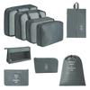 7-Piece Travel Storage Bag Set for Clothing and Luggage Organization