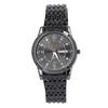 Quartz Wrist Watch for Men Luminous Hands Fashion Rhinestones Men Chronograph Analog Watch Black