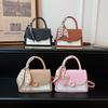 Fashion Splicing Contrasting Color Small Square Bag New Simple Personalized Handbag Trendy Versatile Shoulder Messenger Bag