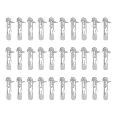 30 Stück Regalbodenträger Klarer Kunststoff Verriegelnder Regalbodenträger Stifte Clips Schrankregalstifte Selbstverriegelnde Halterungsclips