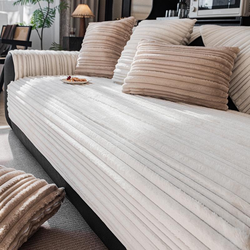 

Cream Wind Winter Sofa Cushion New Non-Slip Comfortable Cotton Lint Seat Cushion Warm Plush Sofa Cover Cross-Border 70*70cm