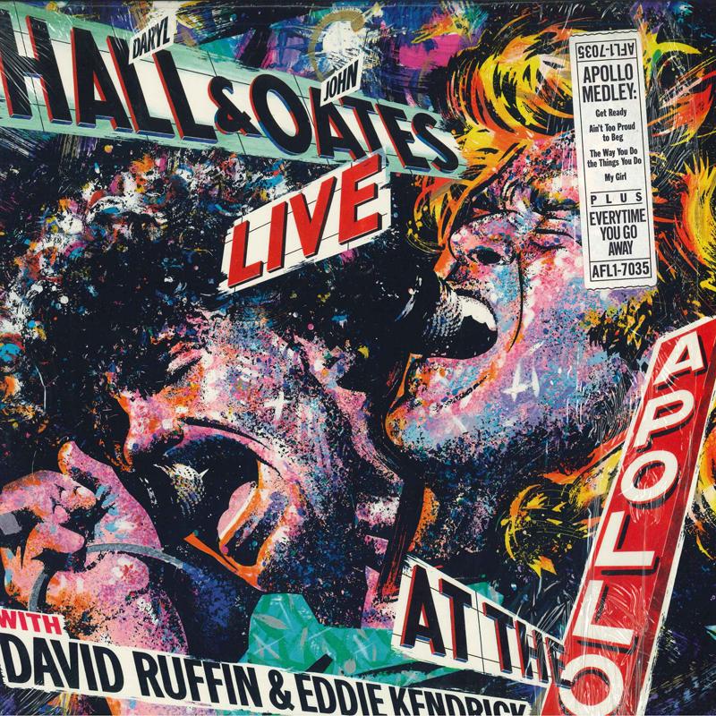 LP Record DARYL HALL  JOHN OATES DAVID RUFF  Live At The Apollo AFL17035 RCA 1985 US Rock Used