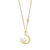 Jade Dragon Moon Necklace for Girls Fresh Daily Versatile Summer