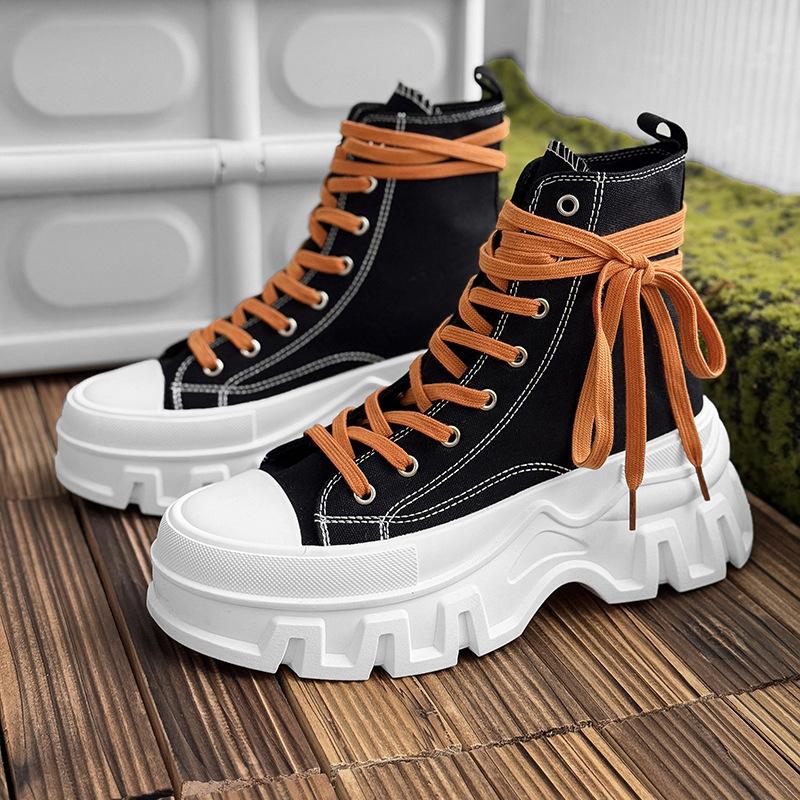 Nouvelles chaussures plateforme toile chaussures de couple hiver loisirs sports montantes chaussures en coton taille européenne grande taille