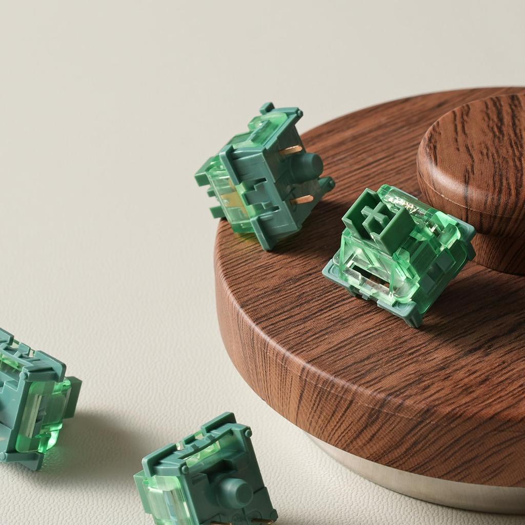 V3 Matcha Green Pro Switch Pressing Pressure 50gf Linear 5 Pin Compatible with Mechanical Keyboard Dustproof Stem Included 45 Pieces []Akko (3rd