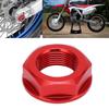 Motorcycle Rear Wheel Axle Nut M22x1.5 Aluminum Replacement for Kawasaki KX125 2003‑2008Red