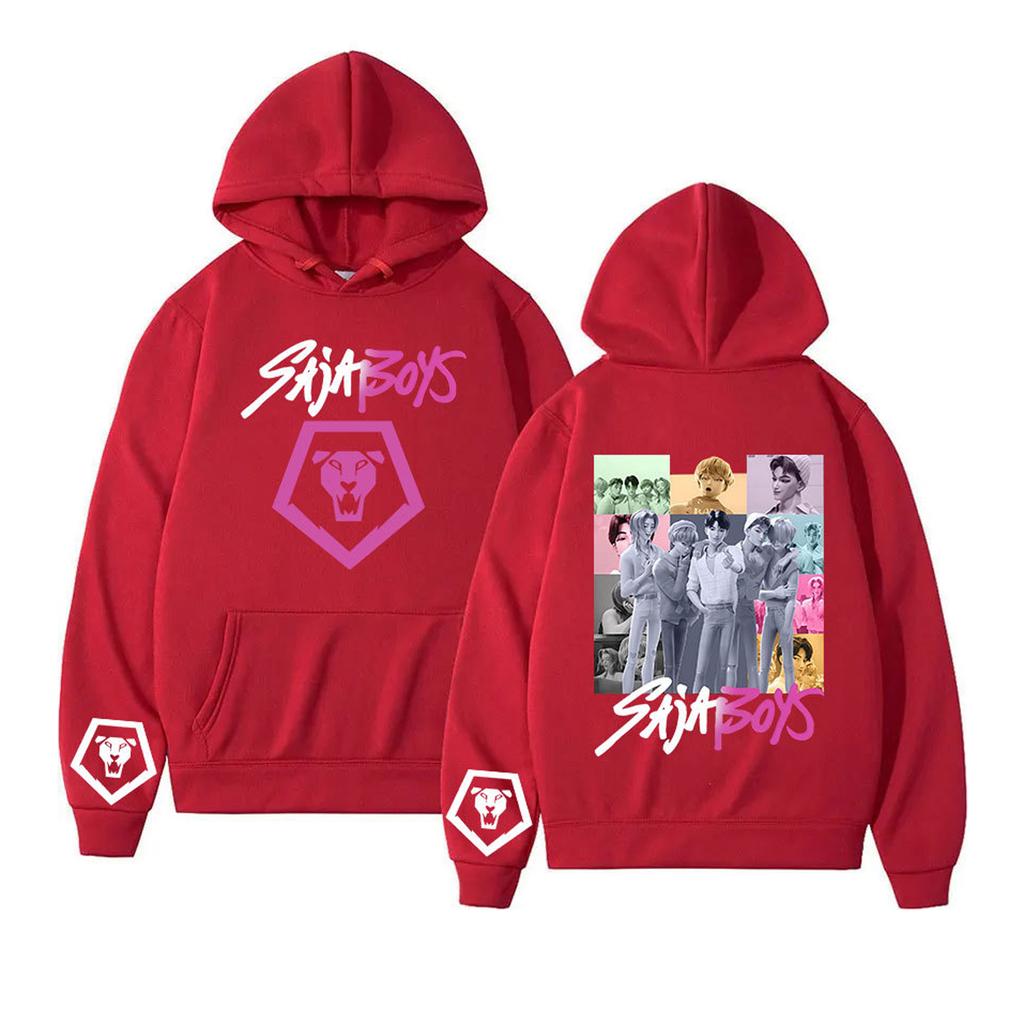 Women's Printed Round Neck Pullover Sweatshirt Hooded Drawstring Sweatshirt Top