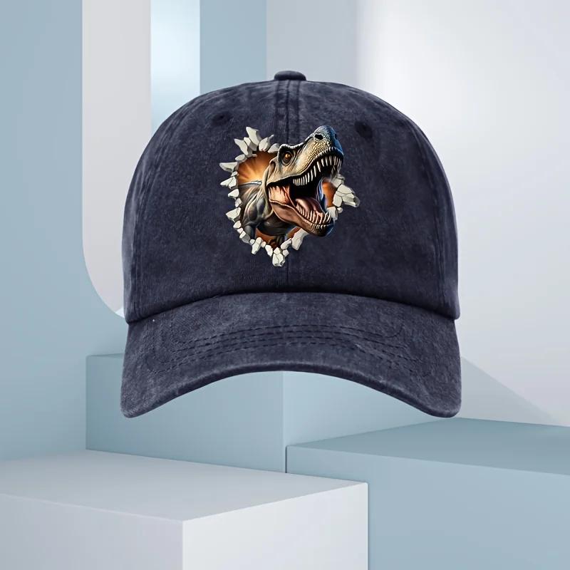 

Кепка с утиным козырьком с яростным принтом трещин динозавра, для занятий спортом на открытом воздухе и отличный подарок как для мужчин, так и для женщин