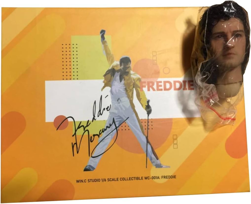 Maßstabsfigur QUEEN Freddie Jacke 2 Köpfe Kostüm enthalten [Win.C Studio] 1/6 "Gelbe Version" & Körper