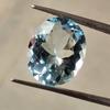 Beautiful Oval Cut 15x9x5 MM Size Natural Aquamarine Oval Shape Faceted Gemstone, 3.75 Carat Aquamarine stone.