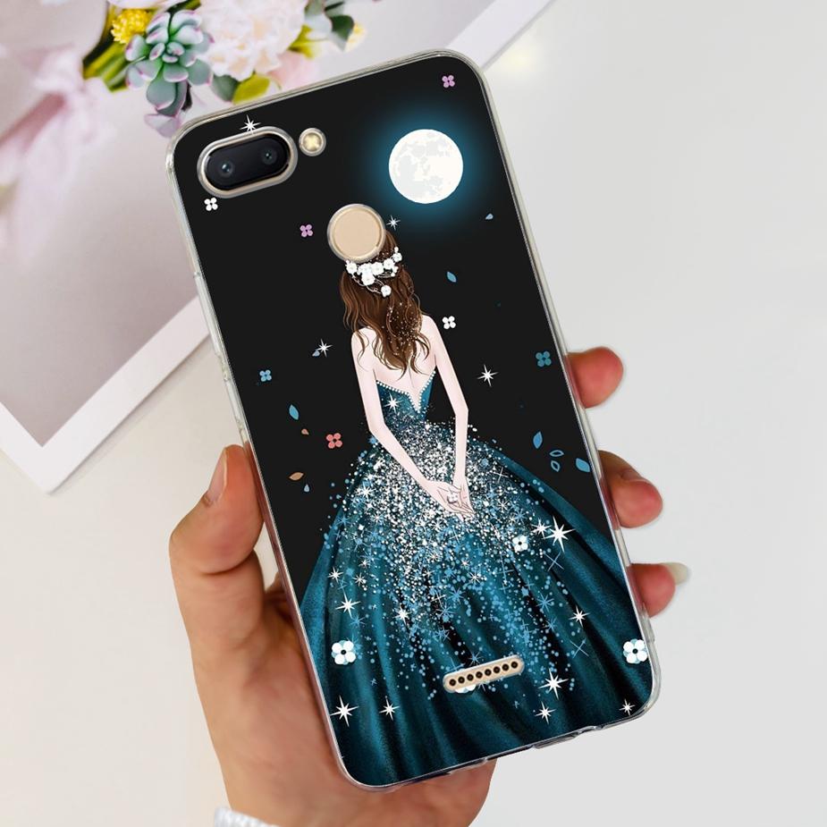 For Xiaomi Redmi 6 6A Case Cute Painted Cover Clear Silicone Phone Case Soft TPU Shell For Redmi 6A Redmi6 Redmi6A Fundas Bumper
