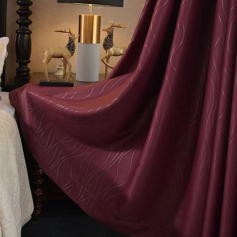 In High Precision Embossed Curtains Finished Curtains Curtains Window Screens