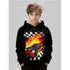 Autumn Extreme Sports Graphic 3D Printed Hoodies Fashionable Casual Sports Long Sleeved Children's Boy Hooded Sweatshirts