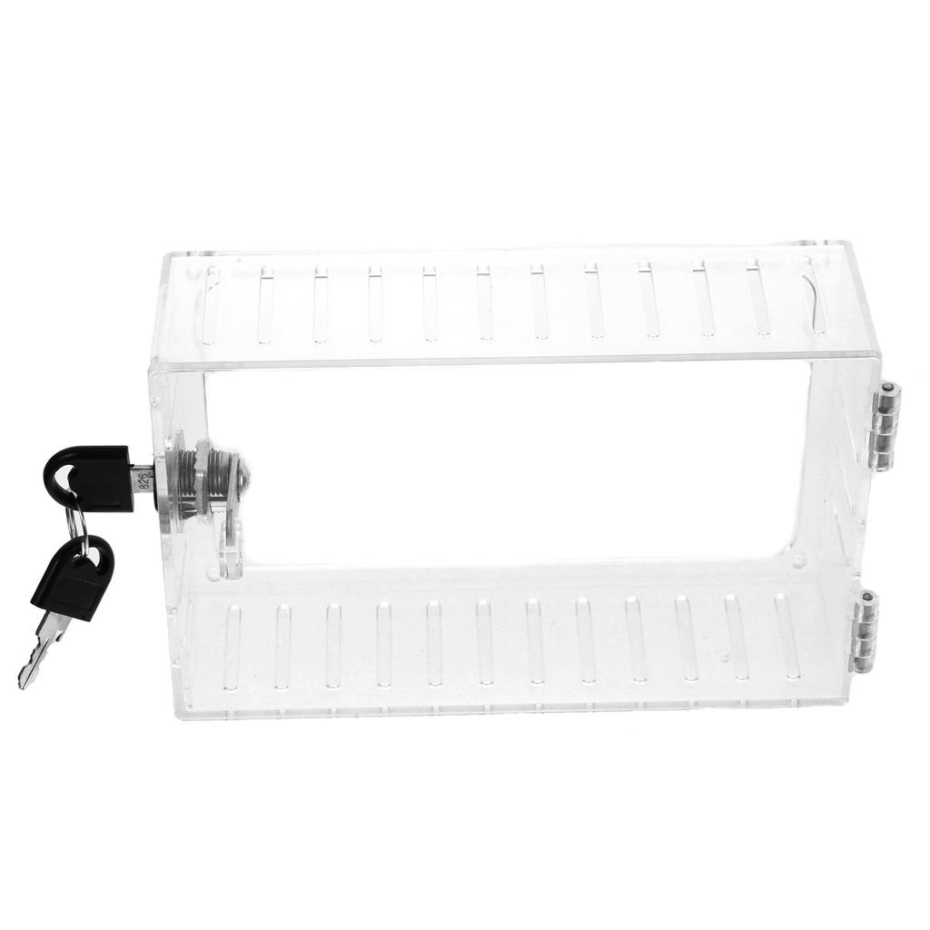 Sturdy Transparent Thermostat Guard Lock Box for Wall Mounted Thermostats Compatible with Most Models Easy Visibility Secure