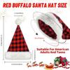 Soft Plush Christmas Santa Caps Double Layer Thick Warm Santa Hat Formal Event Hat Festival Street Wear Hat for Holidays