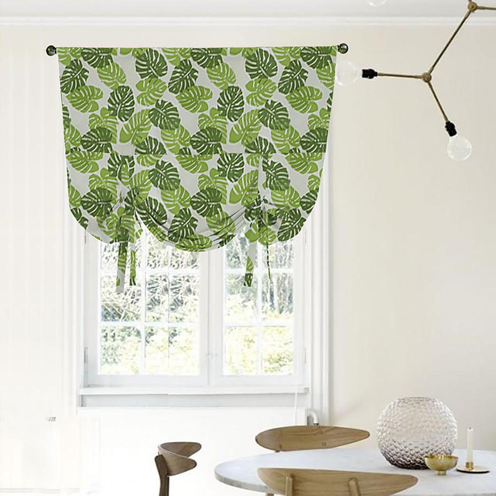 Solid Color 1 Piece Balloon Roman Curtain Rod Pocket Window Sheer Panel Drapes Solid Color 1 Piece Balloon Roman Curtain Rod Pocket Window Sheer Panel Drapes