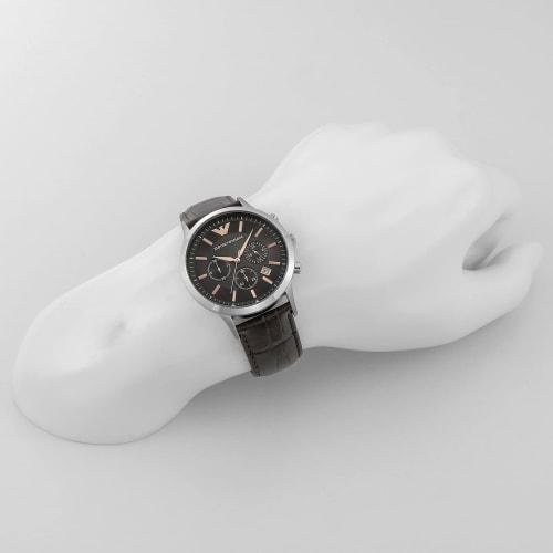 Emporio Armani RENATO AR2513 Men's Watch, Black