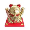 Y Solar Fortune Cat Waving Hand Ornament: Light-Powered Decor for Car, Living Room, or Office Desk