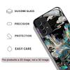 Stylish Dragon Leopard Marble Texture Tempered Glass Phone Case for Samsung Galaxy A56 A55 A54 A53 A52 A36 A14 A15 A16 A32 Cover