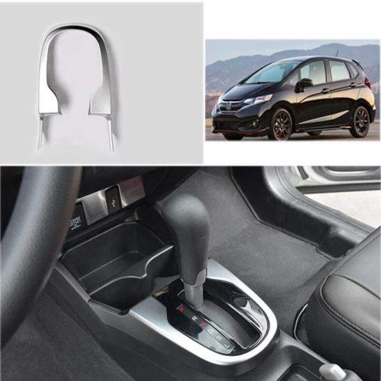 Silver Matte Central Console Gear Shift Frame Trim FOR HONDA Fit jazz 2014-2020