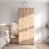 Hinged-Door Wardrobe, 90 X 50 X 200 Cm, with 1 Clothes Rail, 3 Drawers and 4 Doors, for Bedroom, Hallway, Children's Room or Office, Oak Look